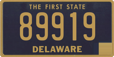 DE license plate 89919