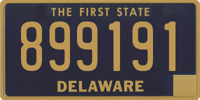 DE license plate 899191