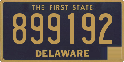 DE license plate 899192