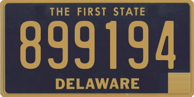 DE license plate 899194