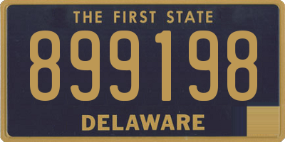 DE license plate 899198