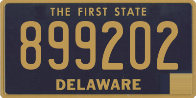 DE license plate 899202