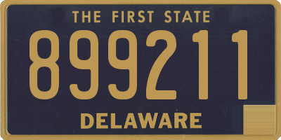 DE license plate 899211