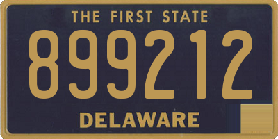 DE license plate 899212