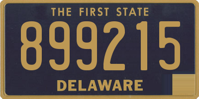 DE license plate 899215
