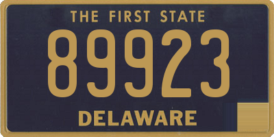 DE license plate 89923