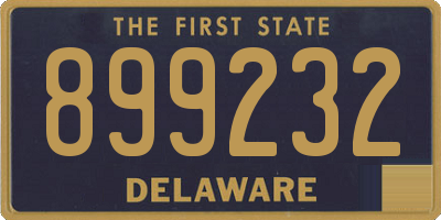 DE license plate 899232