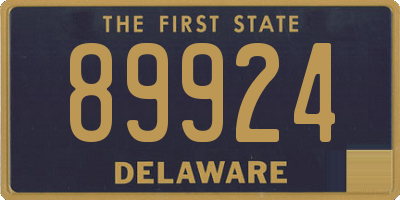 DE license plate 89924