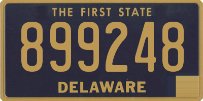 DE license plate 899248