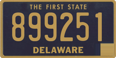 DE license plate 899251