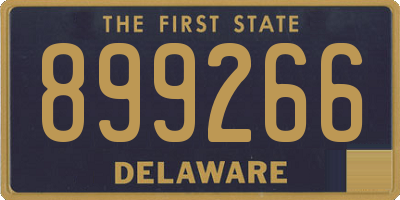 DE license plate 899266