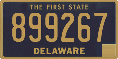 DE license plate 899267