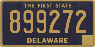 DE license plate 899272