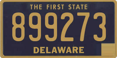 DE license plate 899273