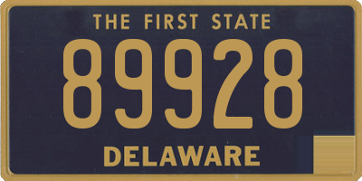 DE license plate 89928