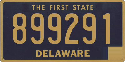 DE license plate 899291