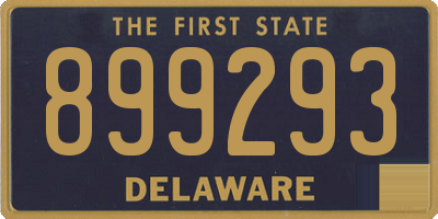 DE license plate 899293