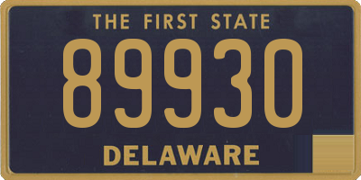 DE license plate 89930