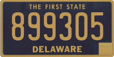 DE license plate 899305