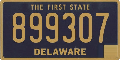 DE license plate 899307