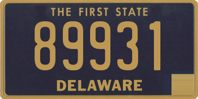 DE license plate 89931