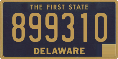 DE license plate 899310