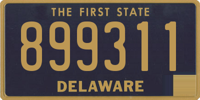 DE license plate 899311