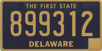 DE license plate 899312