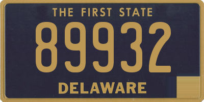 DE license plate 89932