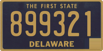 DE license plate 899321