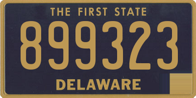 DE license plate 899323