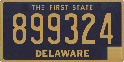 DE license plate 899324