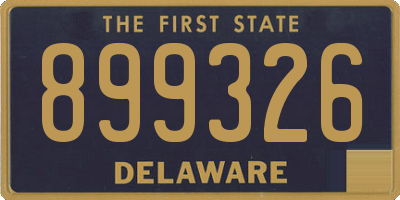 DE license plate 899326