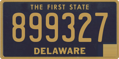 DE license plate 899327