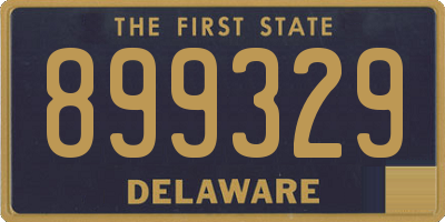 DE license plate 899329