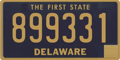 DE license plate 899331