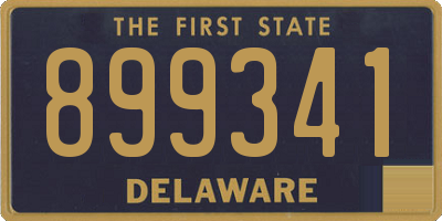DE license plate 899341