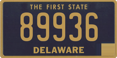DE license plate 89936