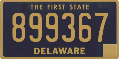 DE license plate 899367