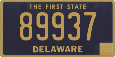 DE license plate 89937