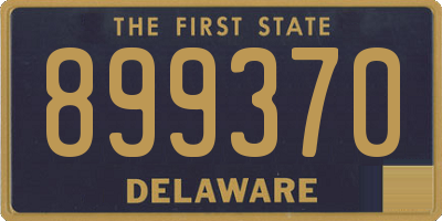 DE license plate 899370