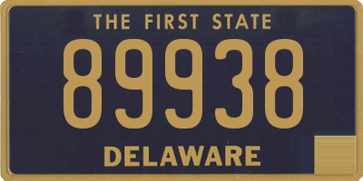 DE license plate 89938