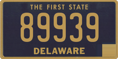 DE license plate 89939