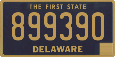 DE license plate 899390