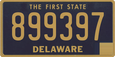 DE license plate 899397