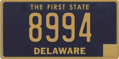 DE license plate 8994