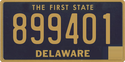 DE license plate 899401