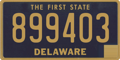 DE license plate 899403