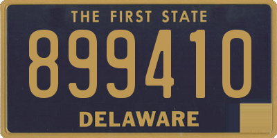 DE license plate 899410