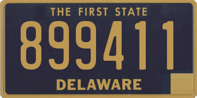 DE license plate 899411
